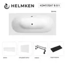 Ванна акриловая Helmken Vienna 4091555GE3 180x80 комплект 5 в 1 цвет белый/черный