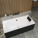 Ванна акриловая Helmken Vienna 212T9705K6 150 x 75 комплект 3 в 1 цвет белый/черный