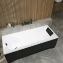 Ванна акриловая Helmken Vespera 7SA5071124 180 x 80 комплект 4 в 1 цвет белый/черный