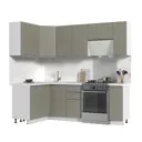 Кухонный гарнитур Стендмебель Катрин 170x217x130 см ЛДСП цвет белый/циркон