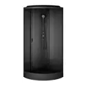 Душевая кабина Am.pm Gem W90C-401-090BT 90x90, 1/4 круга, профиль черный, стекло прозрачное