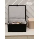 Корзина для хранения с крышкой Natural house 18x13x24 см бамбук цвет черный