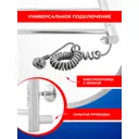 Полотенцесушитель электрический Energy ROUND 600*400 460x600 мм 54 Вт Лестница цвет хром