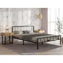 Кровать Форвард-мебель Камилла 126x90.5x206 см металл цвет черный металл