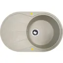 Мойка для кухни Zigmund & shtain KREIS OV 770 B Речной песок 49.5x77 см глубина чаши 21 см гранит цвет бежевый