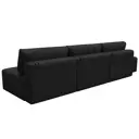 Диван прямой модульный с пуфом Лига-060 НПБ Лонг Лига диванов 129485 367x84x118 см замша цвет joly 08 коричневый