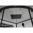 Душевая кабина Ceruttispa Viva 101B 100x100см низкий поддон профиль черный стекло прозрачное