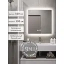 Зеркало для ванной Alias В раме для ванной qvr10010025w с подсветкой 100x100см