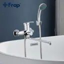 Смеситель для ванны Frap F22001 однорычажный с душевой лейкой цвет хром