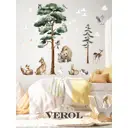 Наклейки на стену для декора детские Verol Животные в лесу