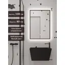 Зеркало для ванной Alias В раме для ванной qvr100802b с подсветкой 80x100см
