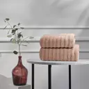 Полотенце Ecotex Волна 50x90 пудровый
