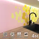 Стеновая панель матовая Фартукофф ФФ - 107 400x60x0.15 см ПВХ цвет желтый/оранжевый