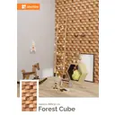 Стеновая 3D панель Uberture Forest cube 600x300x3мм 1.44м² 8шт