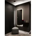Зеркало с подсветкой One Mirror 160x50 см настенное сенсорное в алюминиевой раме золото