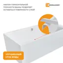 Ванна акриловая Moduleasy Abby MG 01аб2010кс2+ 200x100 каркас, слив-перели