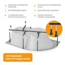 Ванна акриловая Moduleasy Aurelia 01аурел1610пкп 160х105 правосторонняя каркас, слив-перели, фронтальная панель