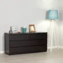 Комод Шведский Стандарт Мальта 6 ящиков 160.30x76.40x48 см ЛДСП цвет венге
