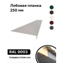 Лобовая планка B-Group 2000x250мм белый RAL 9003 глянцевый 10шт