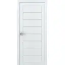 Дверь межкомнатная Uberture Eco-light 2125 остеклённая 200x60см пленка ПВХ цвет белый велюр без замка и петель