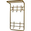 Вешалка 5 крючков 74.5x23x41 см цвет медный