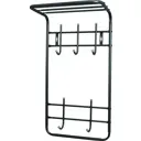 Вешалка 5 крючков 74.5x23x41 см цвет черный