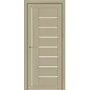 Дверь межкомнатная Uberture Light soft touch 2110 остеклённая 200x90см пленка ПВХ цвет софт кремовый без замка и петель