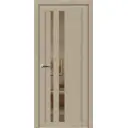 Дверь межкомнатная Uberture Uniline light soft touch 30008 остеклённая 200x60см пленка ПВХ цвет софт кремовый без замка и петель