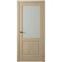 Дверь межкомнатная Двери регионов Нова 4 остеклённая 200x90см пленка ПВХ цвет сосна дуб натуральный без замка и петель