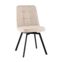 Стул Stool group Pleid 46x85.5x56 см рогожка цвет кремовый 4 шт.