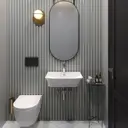 Раковина накладная подвесная Lavinia Boho Bathroom Sink 55x42 20216785R с донным клапаном, сифоном и смесителем цвет хром