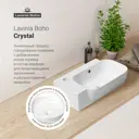 Раковина накладная подвесная Lavinia Boho Bathroom Sink 40x24 20216390R с донным клапаном и сифоном цвет матовый черный