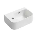Раковина накладная подвесная Lavinia Boho Bathroom Sink 37x25 20216530R с донным клапаном и сифоном цвет матовый черный