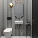 Раковина накладная подвесная Lavinia Boho Bathroom Sink 43x18 20219709R в комплекте для ванной комнаты цвет хром