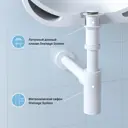 Раковина накладная подвесная Lavinia Boho Bathroom Sink 40x20 20216000R с донным клапаном и сифоном цвет матовый белый