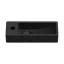 Раковина накладная подвесная Lavinia Boho Bathroom Sink 38x14 20215926R с донным клапаном цвет матовый черный