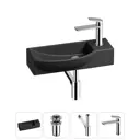 Раковина накладная подвесная Lavinia Boho Bathroom Sink 50x24 20216183R с донным клапаном, сифоном и смесителем цвет хром