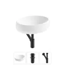 Раковина накладная для ванной Lavinia Boho Bathroom Sink 50x36 20215068R с донным клапаном и сифоном цвет матовый черный