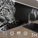 Стеновая панель Фартукофф ФФ - 12 300x60x0.15 см ПВХ цвет серый/черный