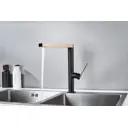 Смеситель для кухни Maxonor pure life PL4083 поворотный излив 27.2 см цвет черный матовый, черный