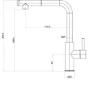 Смеситель для кухни Maxonor pure life PL4287-16 поворотный излив 30.6 см цвет бронза