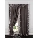 Комплект штор At home Базовая коллекция AT980347 на шторной ленте 280x220 см цвет коричневый