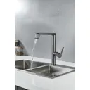 Смеситель для кухни Maxonor pure life PL4084-9 поворотный излив 25.9 см цвет пепельный