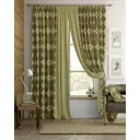 Комплект штор At home Базовая коллекция AT980082 на шторной ленте 280x220 см цвет зеленый