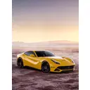 Фотообои флизелиновые Foto Print Автомобиль. Желтый Феррари. 06-042-А-2-2.7, 200x270 см