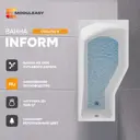 Прямоугольная ванна Moduleasy INFORM 01инф1775п акрил 170х75см