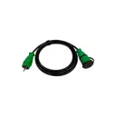Удлинитель-шнур Itok i-connect-color-SU-KG-325-1-44-3-green 3x2.5 3 м 1 розетка 3500 Вт с заземлением IP44 цвет зеленый
