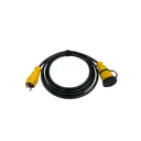 Удлинитель-шнур Itok i-connect-color-SU-PVS-310-3-54-5-yellow 3x1 5 м 3 розетки 2200 Вт с заземлением IP54 цвет желтый