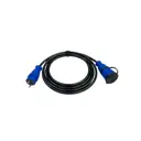 Удлинитель-шнур Itok i-connect-color-SU-PVS-310-1-44-3-blue 3x1 3 м 1 розетка 2200 Вт с заземлением IP44 цвет синий