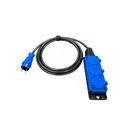 Удлинитель-шнур Itok i-connect-color-SU-PVS-215-3-54-10-blue 2x1.5 10 м 3 розетки 3500 Вт без заземления IP54 цвет синий